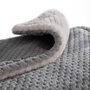 Orbegozo Manta Eléctrica Térmica MAH 2050/ 200x170 cm, 3 Niveles de Calor, Apagado Automático, Lavable a Máquina, Gris y Blanca